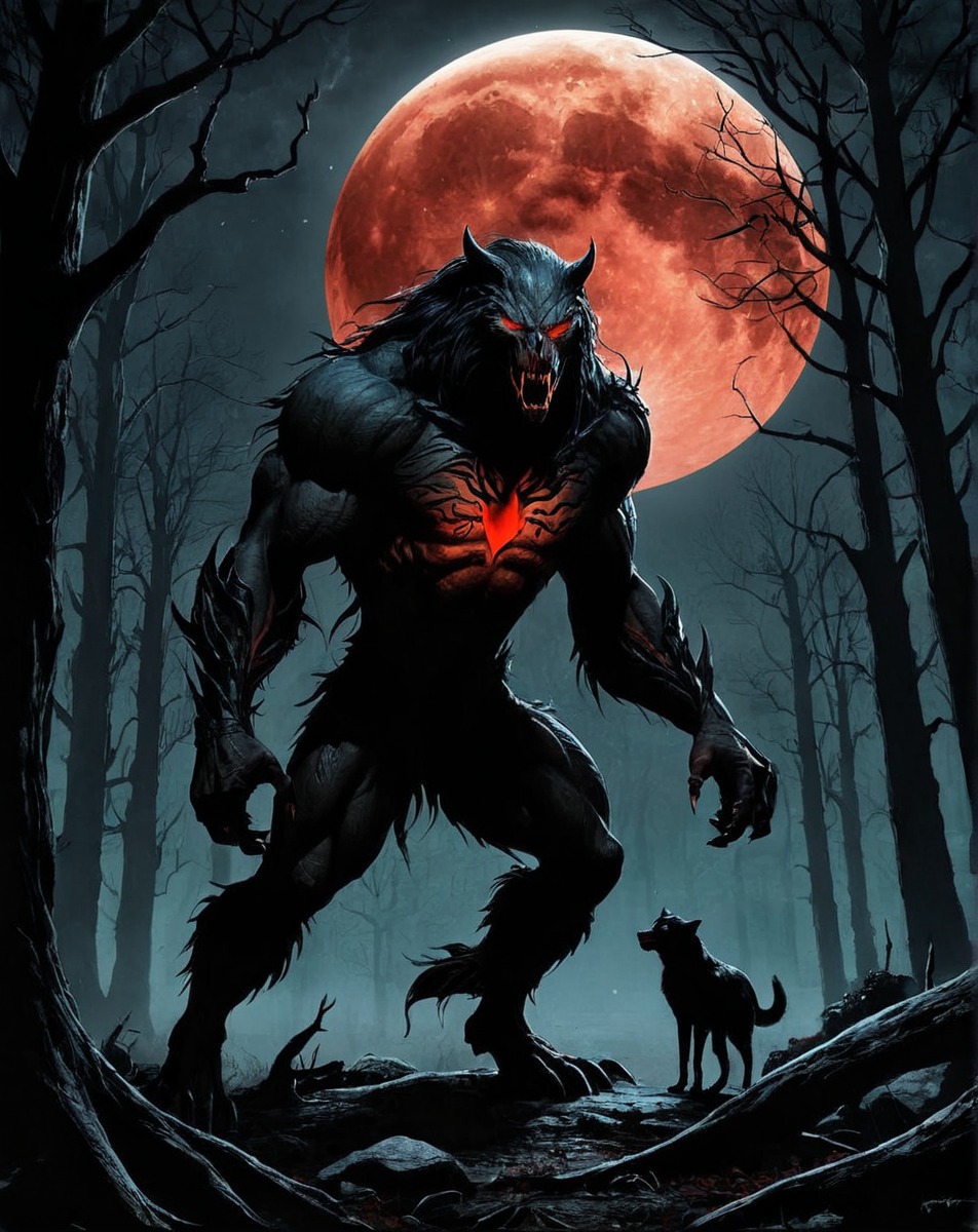 characterdesign, horror, werewolf, beast, animal, wolves, badmoonrising