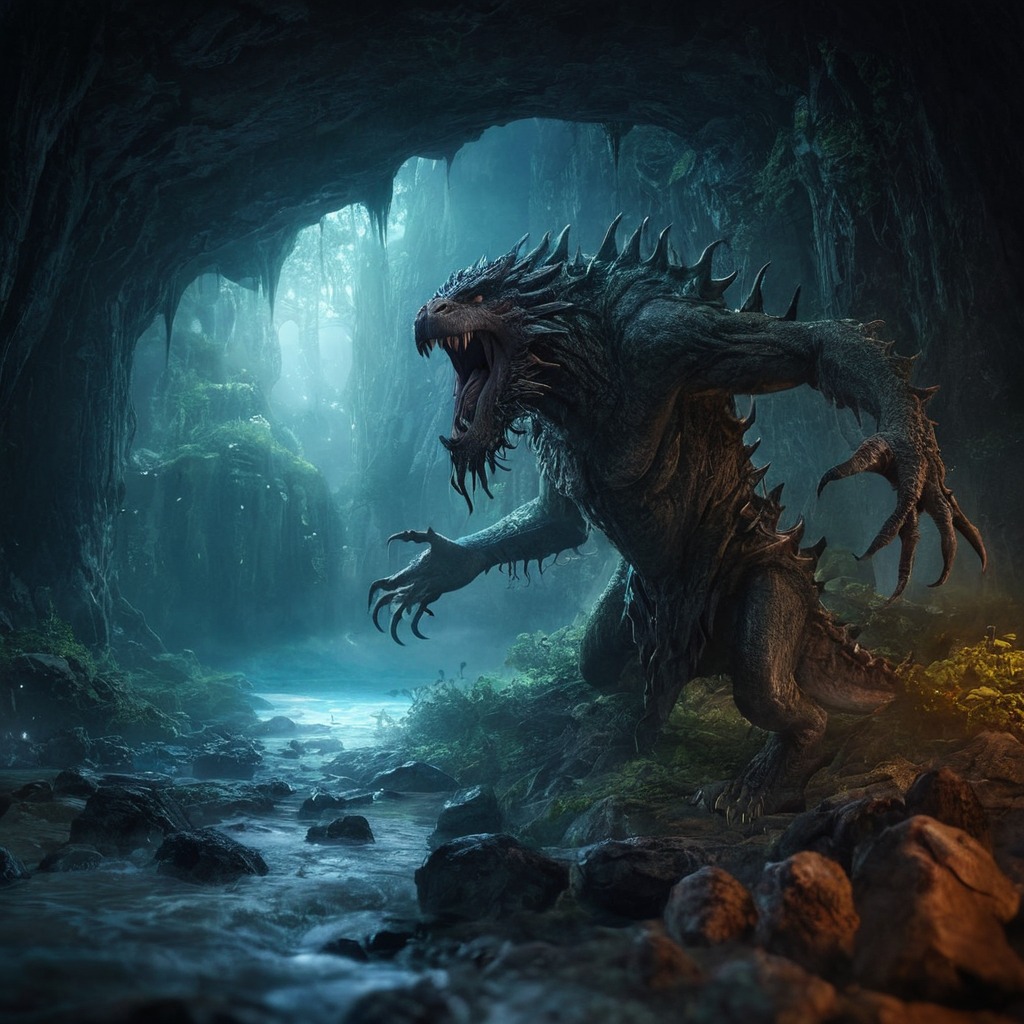 digitalart, magic, fantasyart, horror, monster, creature, creepy, surreal, shadows