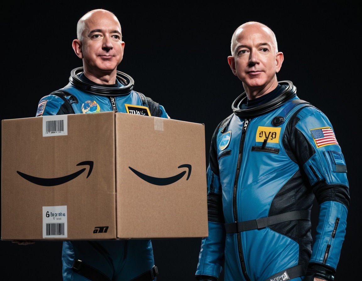 humor, creative, innovation, space, technology, jeff bezos, amazon