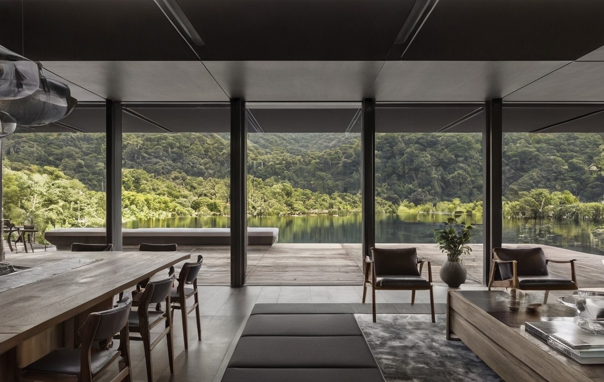 art, design, architecture, interiors, sustainable architecture, lake, retreat, cabin, pavilion, mexico, reserva santa fe, reserva, pabellon, nature, luxury house, luxury home