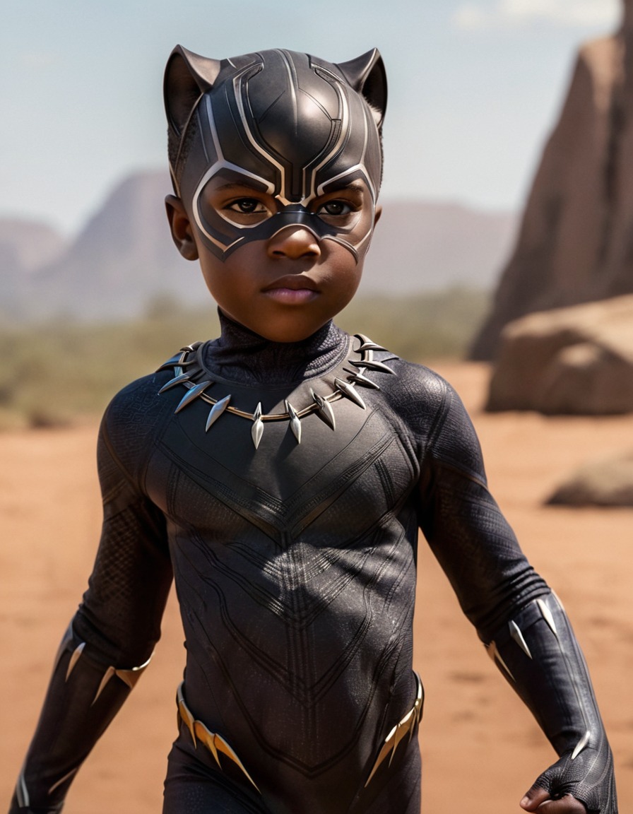 black panther, marvel, superhero, childhood, t'challa, wakanda