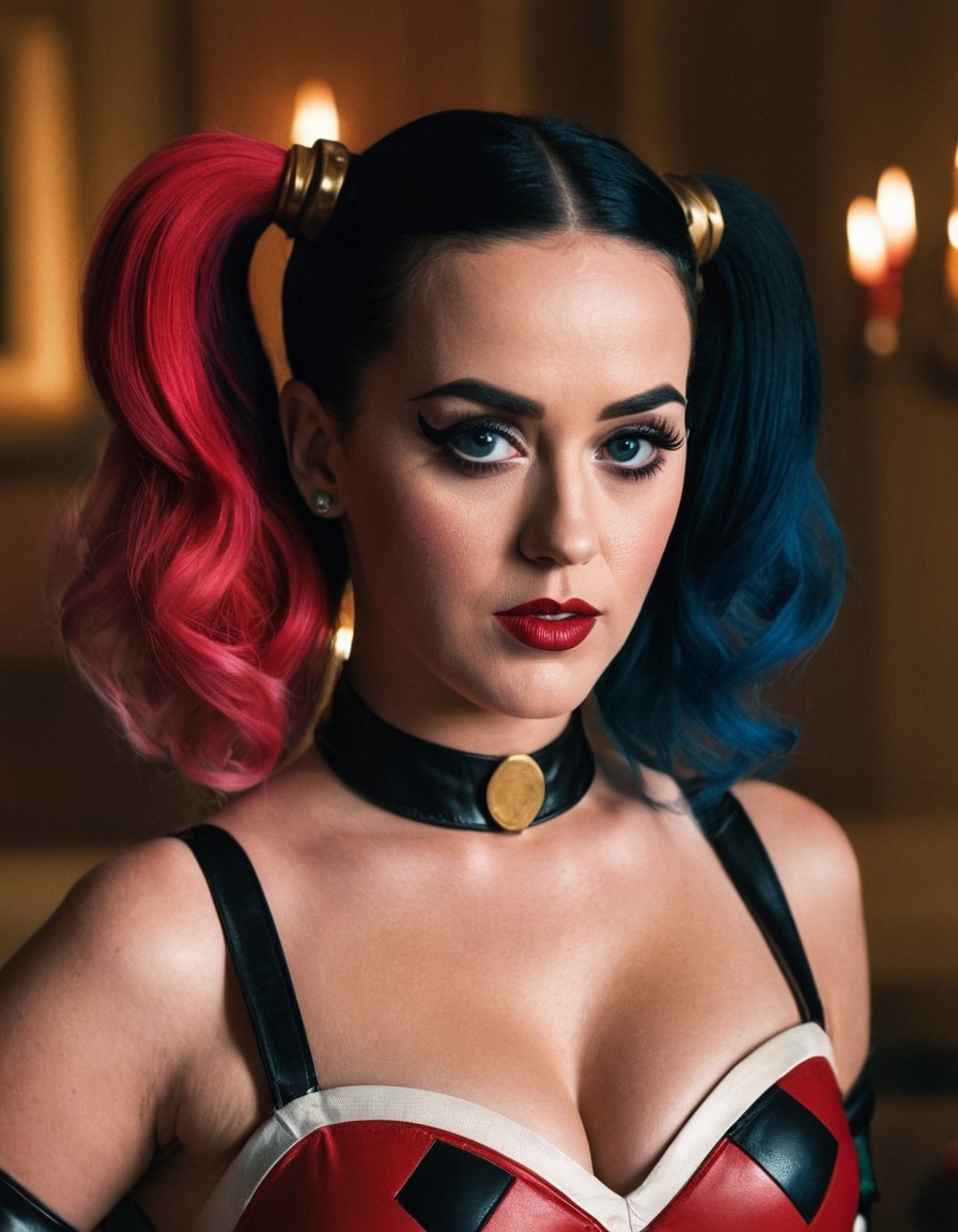 harley quinn, katy perry, music video, pop culture, actress, celebrity, dc comics