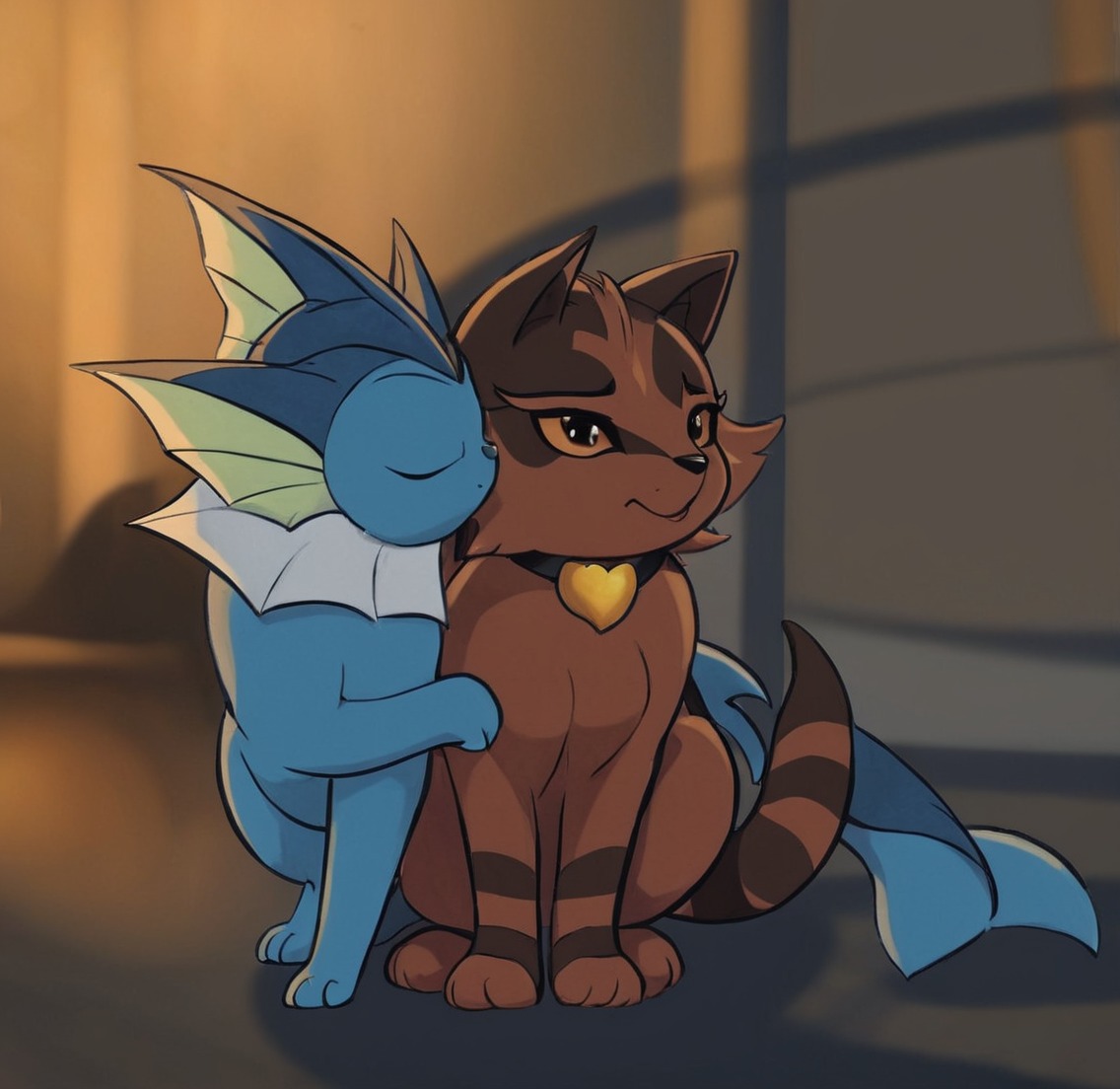 cat, commissions, cute, digitalart, digitaldrawing, eevee, eeveelution, fanart, fanartanime, furry, furryart, illustration, love, pokémon, pokemon, pokemonart, vaporeon, torracat