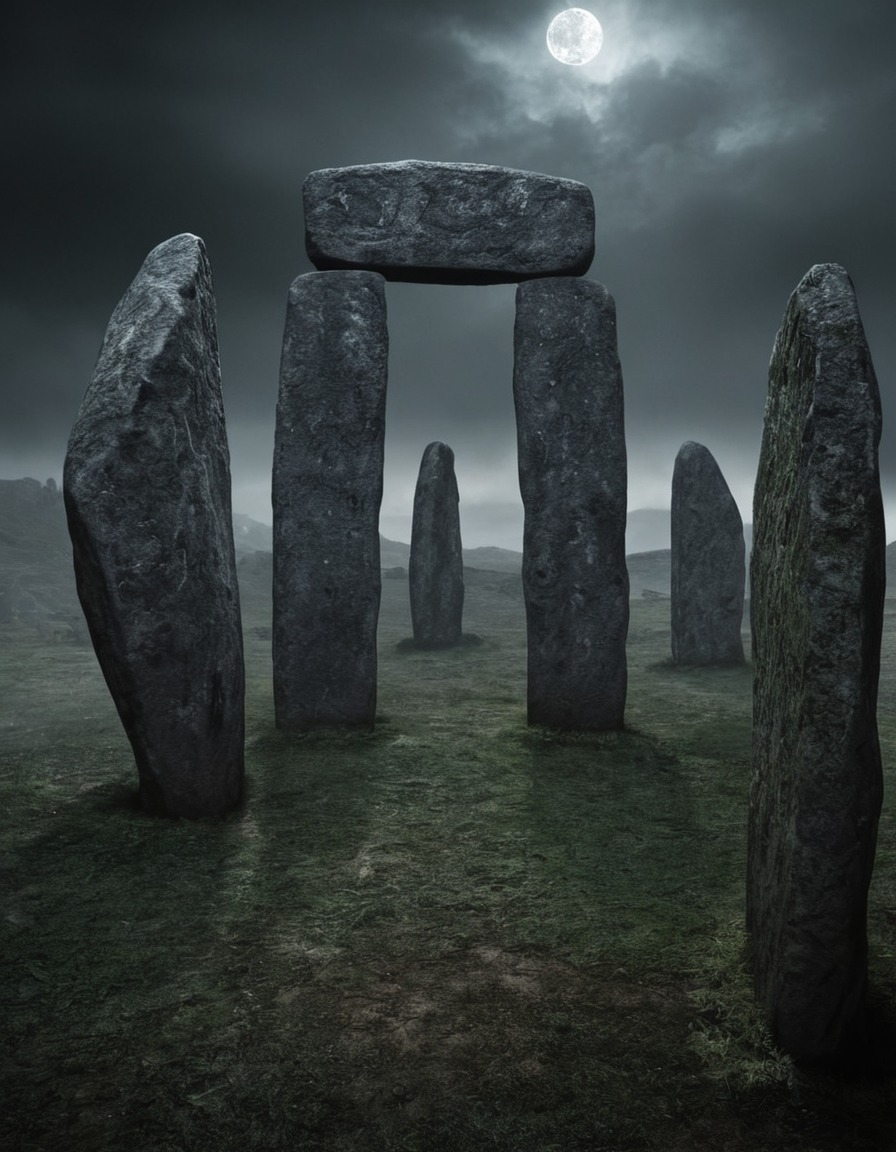 mystical, standing stones, ancient power, ritual site