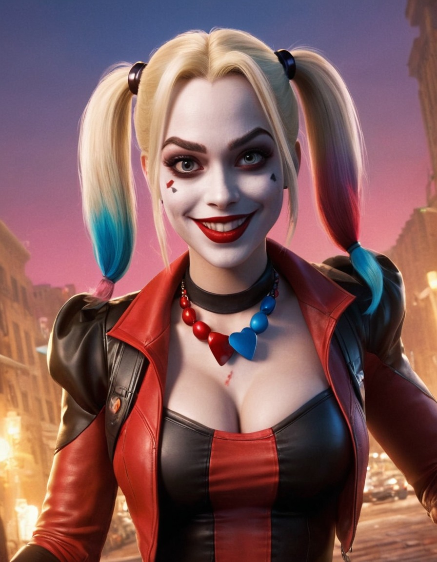 harley quinn, dc comics, fun, caricature, comedy, humor