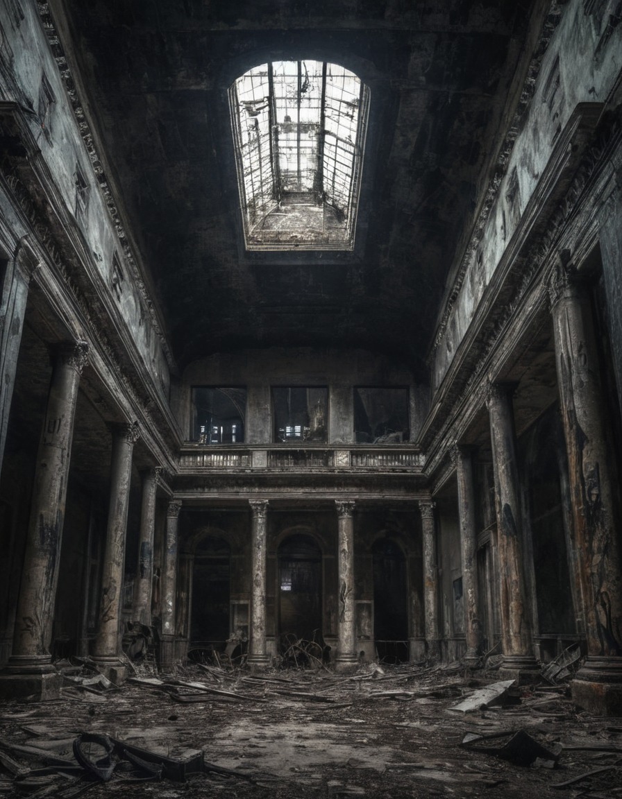 abandoned, museum, urban exploration, historical site, architecture, cityscape