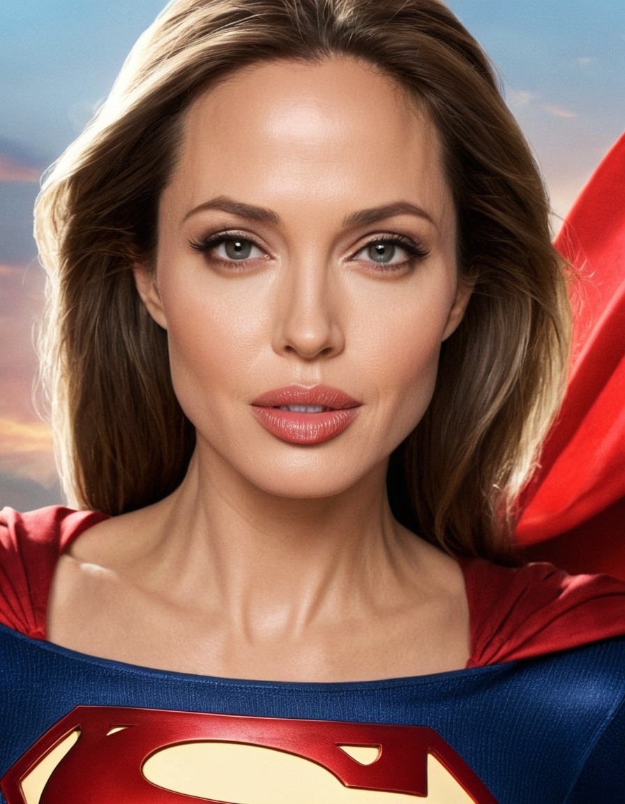 angelina jolie, supergirl, actress, superhero, hollywood, entertainment