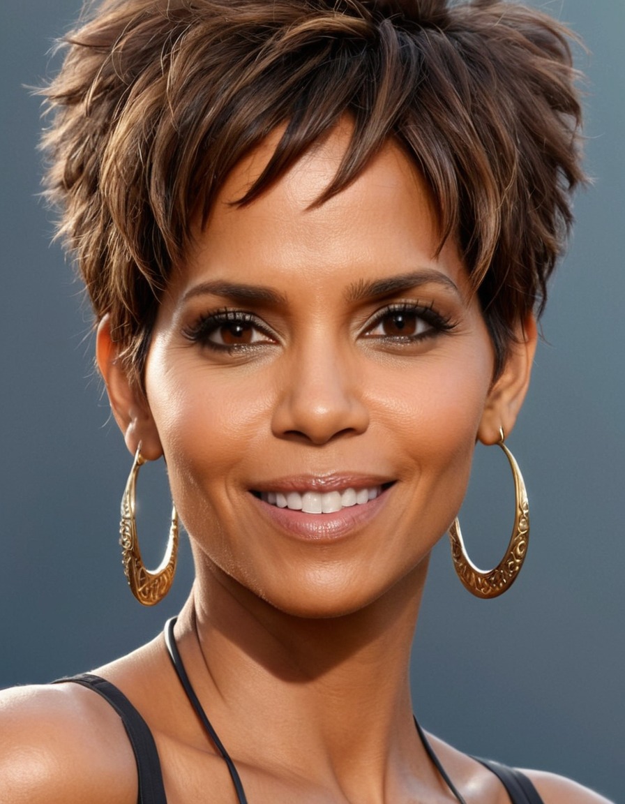 funny, halle berry, caricature, actress