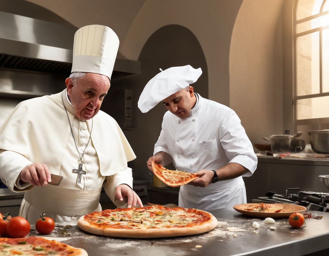 humorous, cooking, mishap, pope francis, vatican