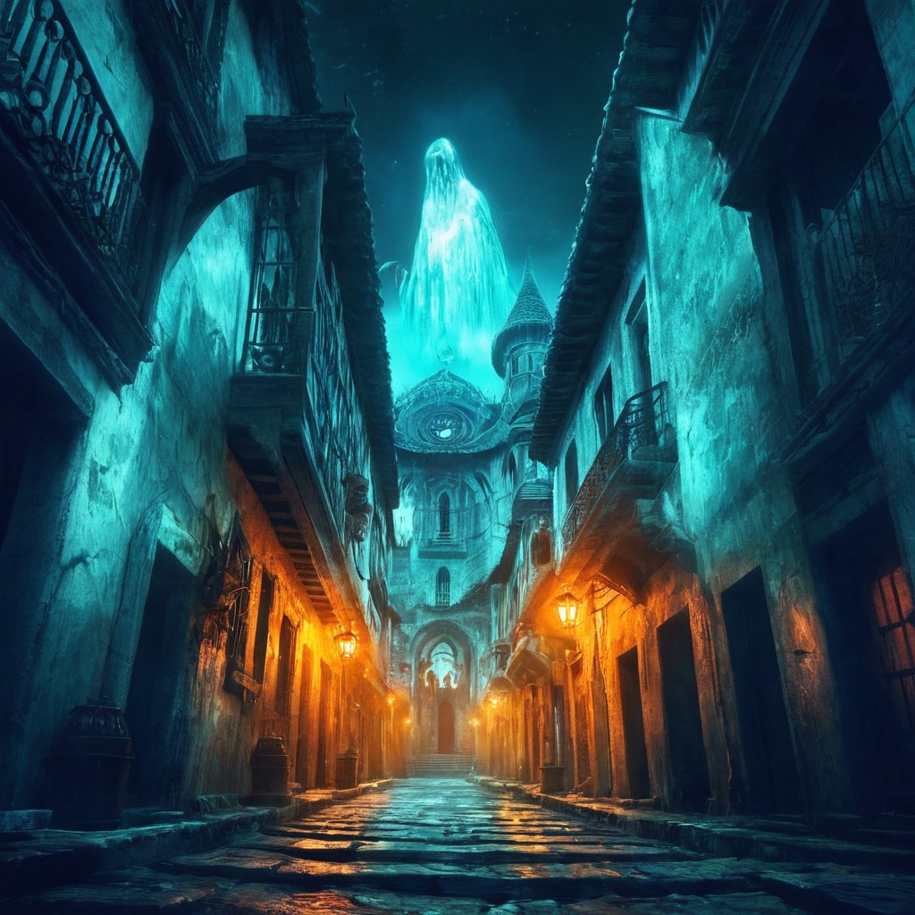 digitalart, magic, horror, architecture, photomanipulation, ghost, spooky, conceptart, surreal, fantasyart, digitalpainting, creepy, ancient, halloween, spirit, ghosttown