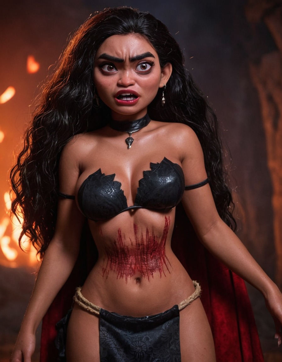 vampire, moana, disney, animated character, fantasy, hawaiian culture