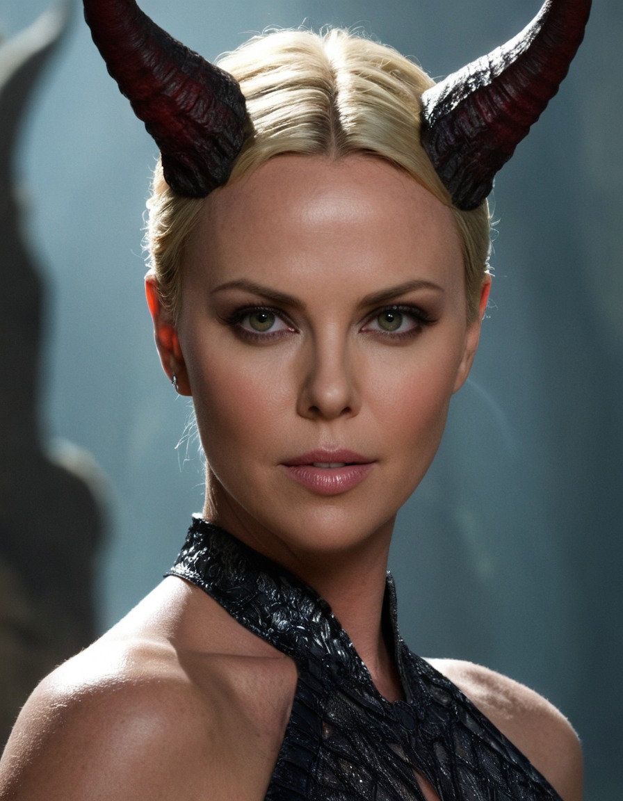 charlize theron, actor, demon, evil character, movie role, acting, horror film