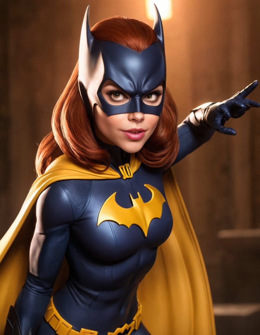 fun, batgirl (dc comics), dc comics, humor, caricature, barbara gordon, superhero