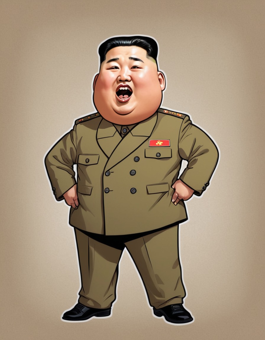 kim jong un, caricature, satire, humor, politics