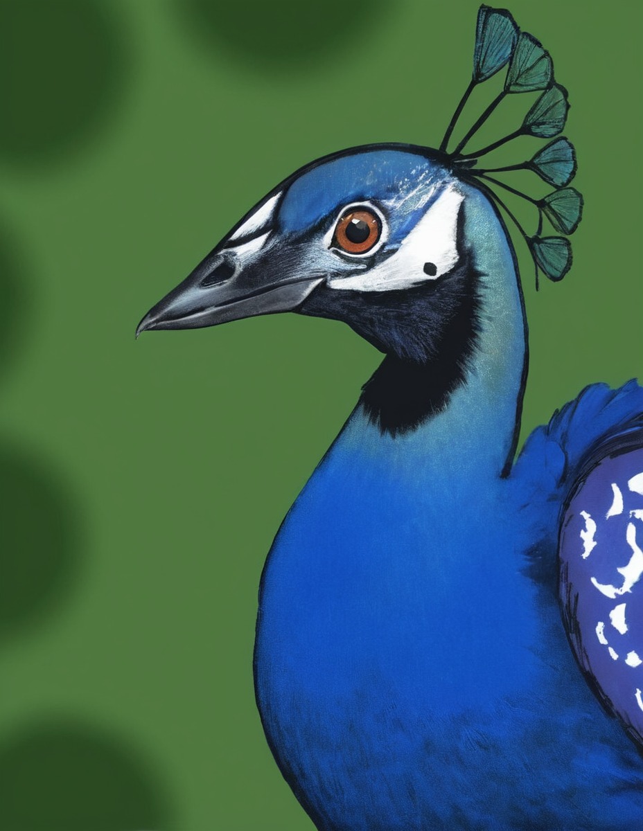 digitalpainting, animal, bird, digitalart, badge, digital, peacock, practice, practicedrawing, peacocktutorial