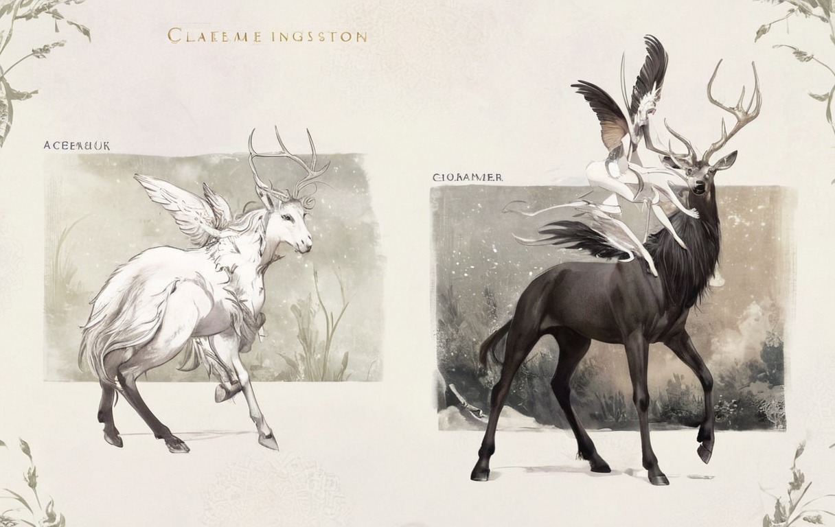 characterdesign, adoptable, creature, deer, postapocalyptic