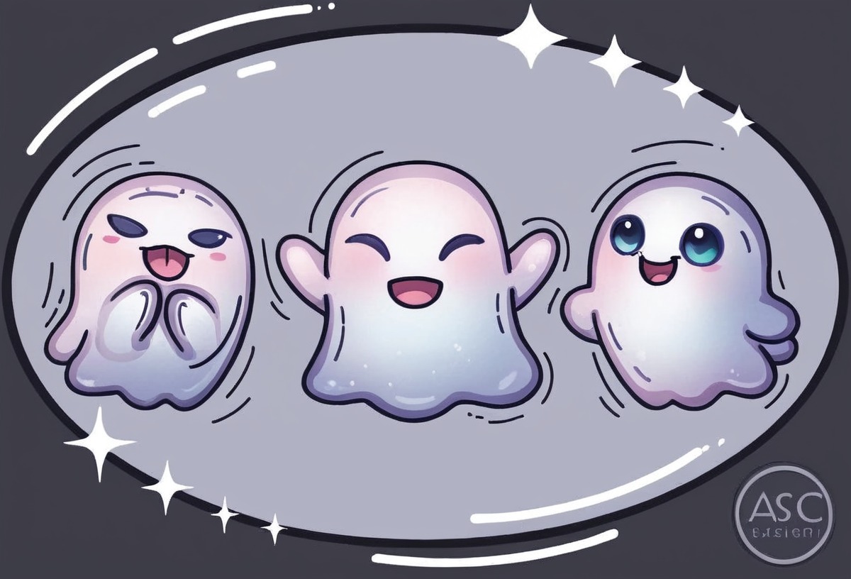 ghost, digitalart, magic, chibi, cutekawaii, spooky, spirit, digitalpainting, cute, cuteadorable, spooktober, spookymonth, inktoberchallenge, spookyseason, gigglingghosts