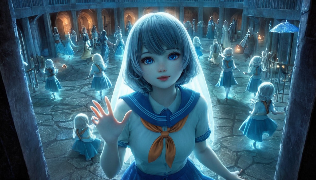 anime, animegirl, ghost, horror, abandoned, animestyle, children, creepy, echoes, elementary, halloween, horrorart, memories, playground, psychic, sailoruniform, school, schoolgirls, schooluniform, spirits, spooky, story, student, supernatural, vignette, wave, hauntingseason, spiritsofthedead, dailychallenge, spooktober