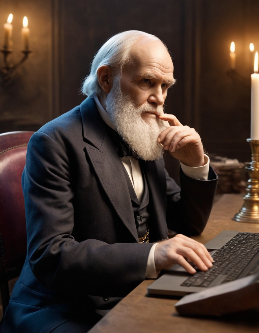 charles darwin, social media, technology, evolution 