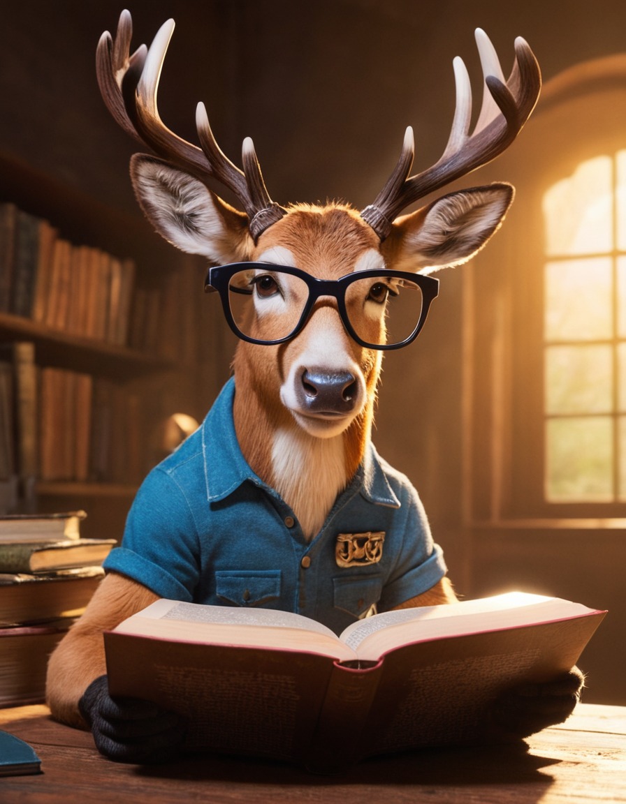 buck, call of the wild, glasses, reading, upside down, adventure, books