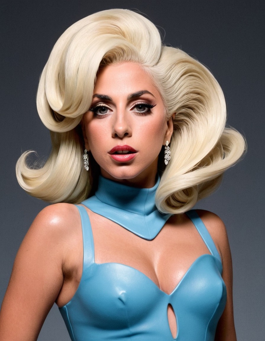 lady gaga, funny, painting, music artist, pop culture, celebrity, humor