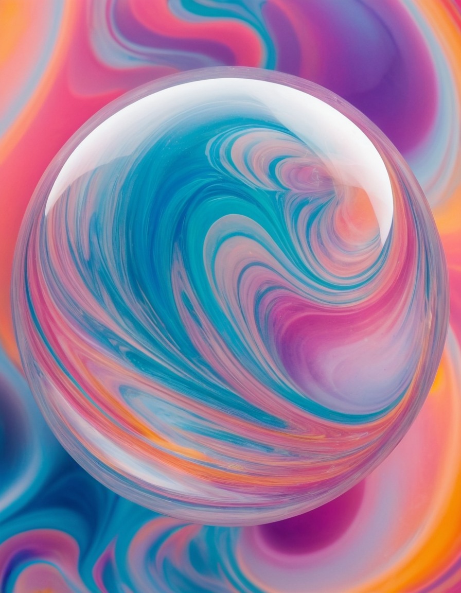 abstract, macro photography, colors, swirling, soap bubble