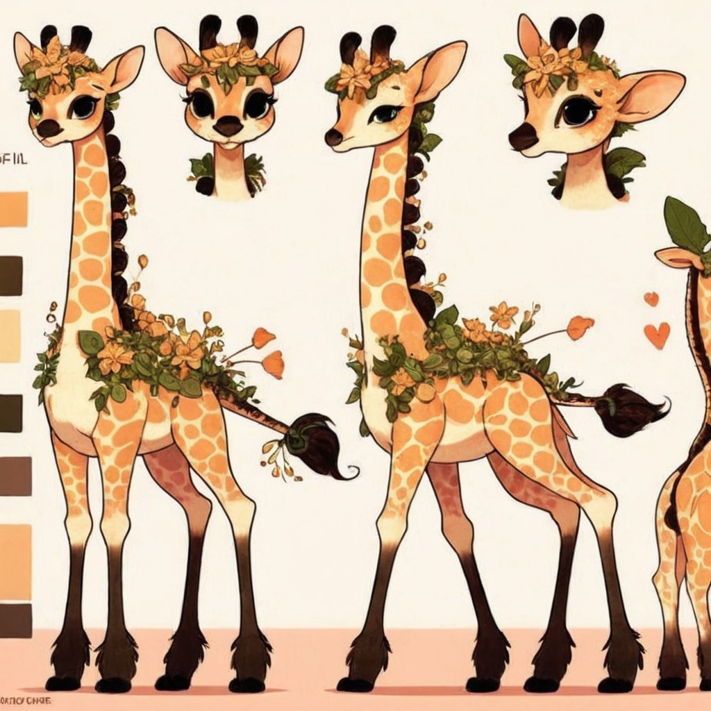 adoptable, adoptables, giraffe, plants, adoptablesopen, openadoptables