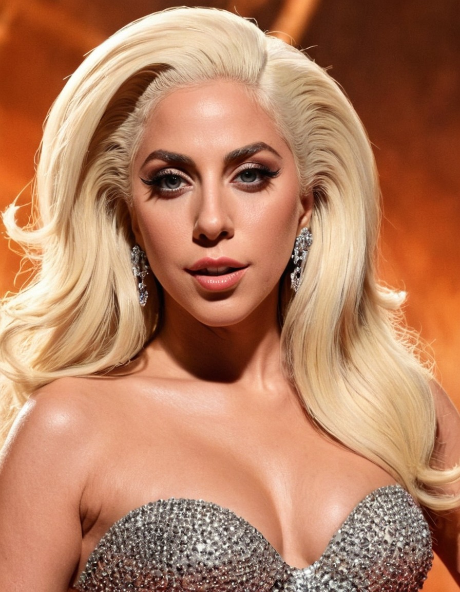 lady gaga, singer, celebrity, musician, portrait, award winning, beautiful