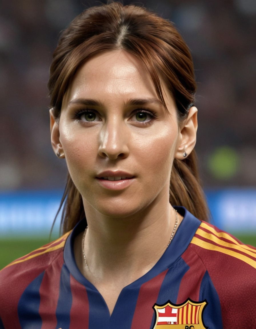 lionel messi, soccer player, female athlete, gender transformation, sports icon, celebrity, women in sports