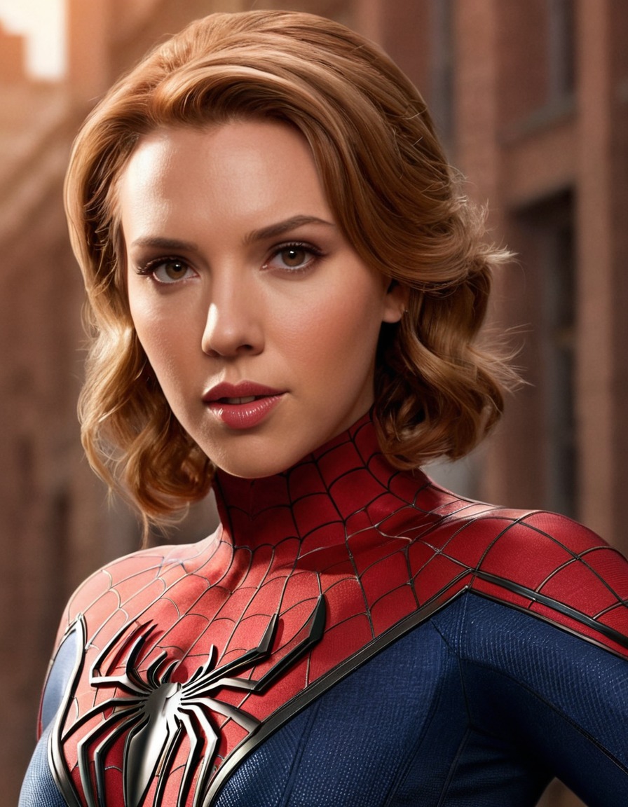 scarlett johansson, spiderman, marvel, superhero, actress