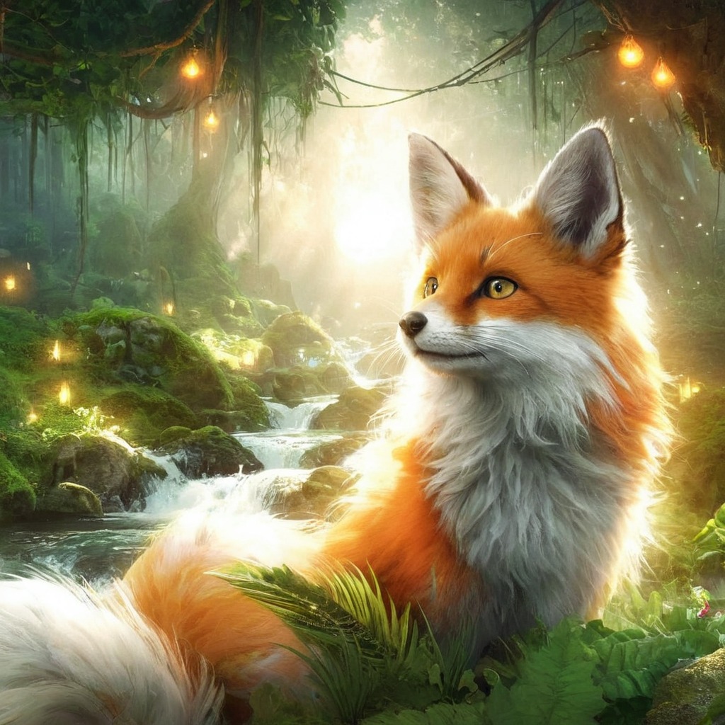 fox, forest, cute, jungle