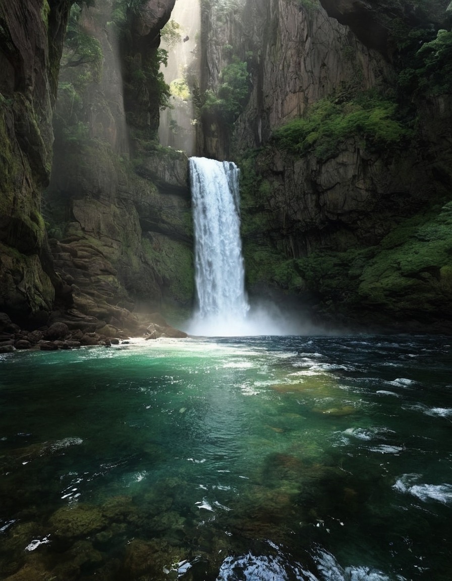 landscape, paradise, waterfall, nature, adventure, explore, travel, travelling, photography, gif, gifs, photographers on tumblr, aesthetic, cottagecore, fairycore, fairy, naturecore