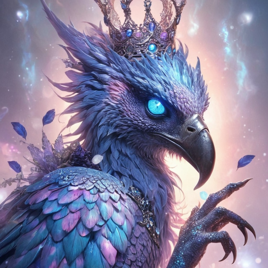 bird, closeup, fantasy, portrait, scary