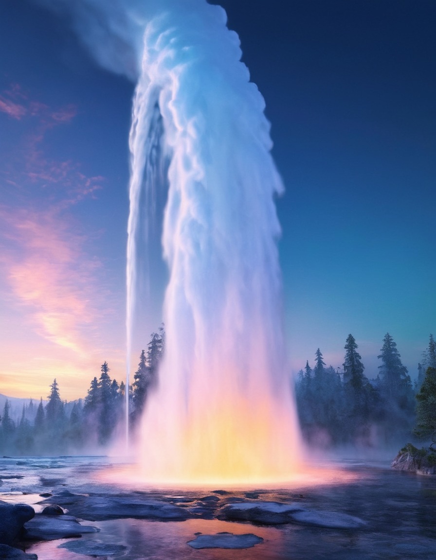 nature, geyser, beautiful, environment, thermal feature