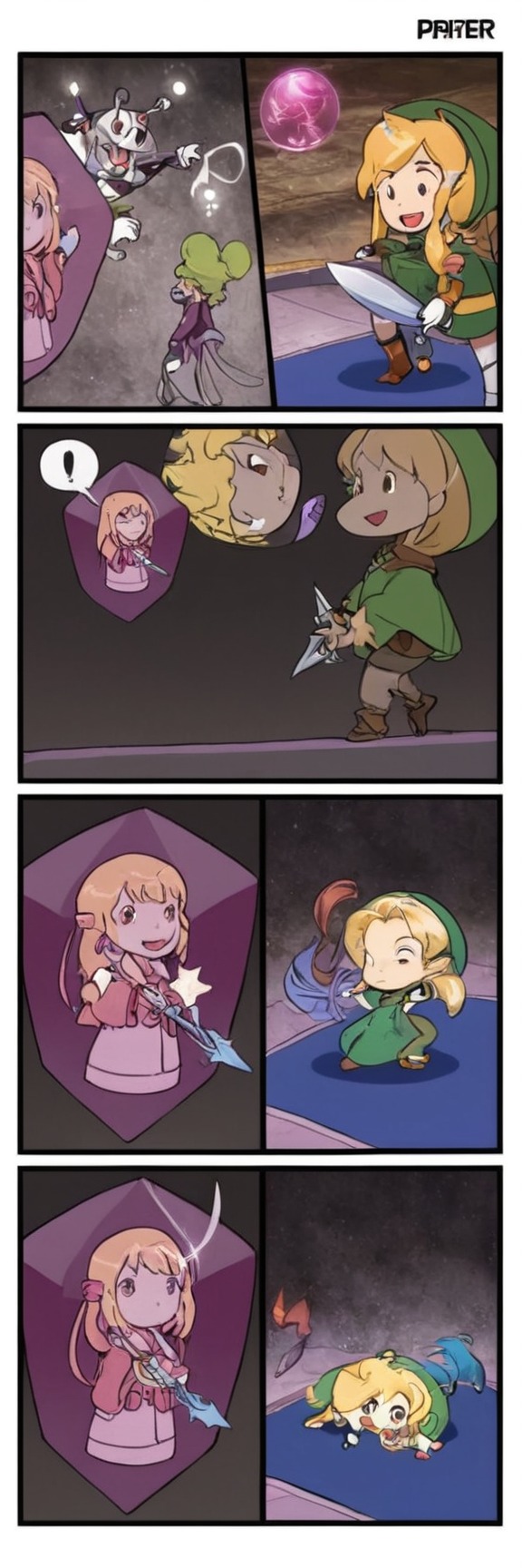 videogamefanart, comic, nintendo, link, legendofzelda, echoesofwisdom