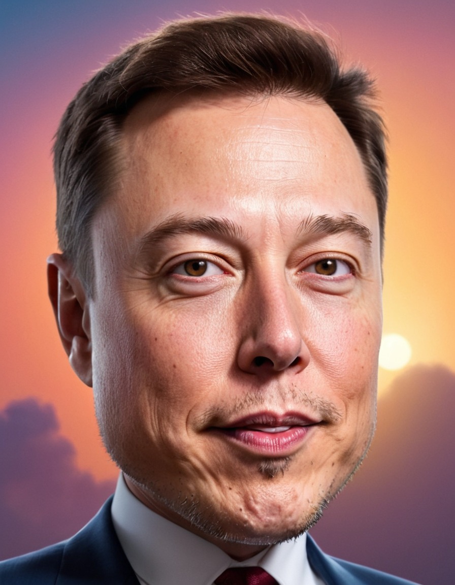 elon musk, caricature, spacex, tesla, humor, tech, innovation