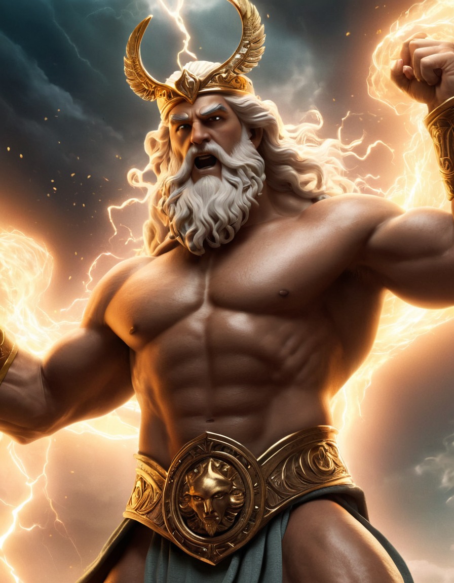 zeus, greek mythology, deity, divine power, celestial, mythological figure