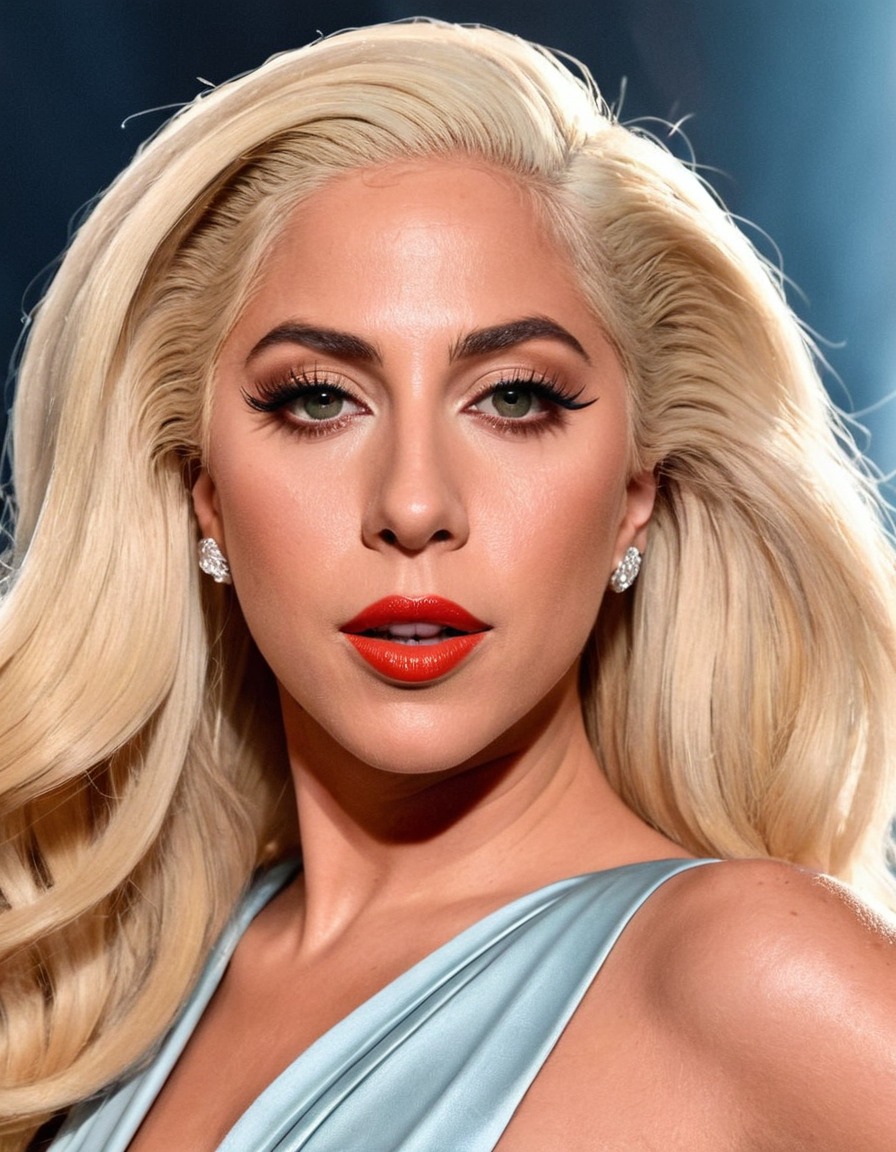 lady gaga, music artist, mesmerizing, beautiful, award-winning, portrait, celebrity