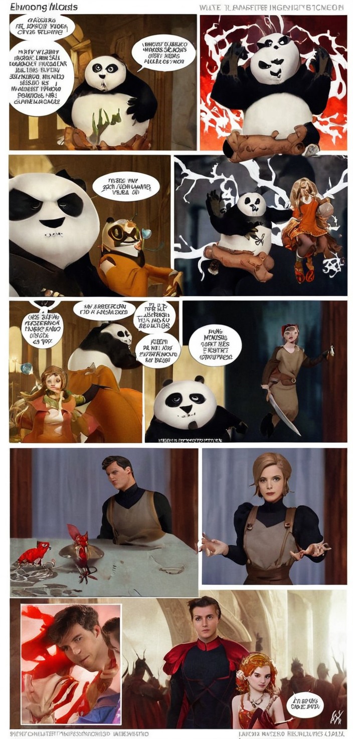 comedy, comic, furry, panda, sleepingbeauty, tigress, princephillip, kungfupanda, kungfupandatigress