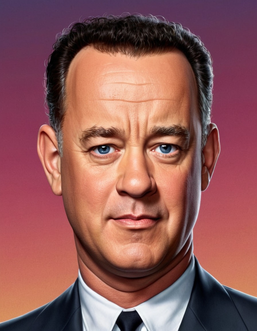 tom hanks, painting, humor, celebrity, art, pop culture