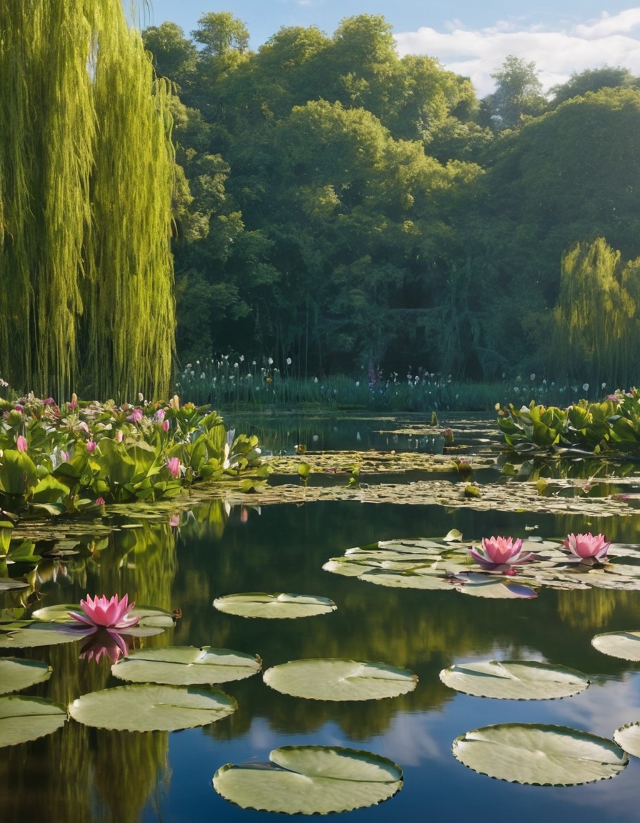 nature, water lily, pond, beautiful, scenery