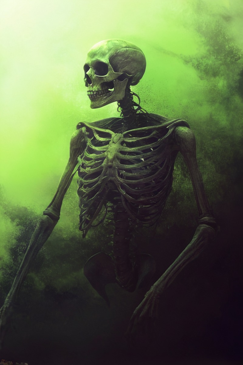 digitalpainting, skull, digitalart, horror, creepy, spooky, undead, ghost, monster, bogeyman, darkart, darkfantasy, fantasy, gothic, halloween, illustration, nightmare, scary, skeleton, supernatural, aiart, spookyscaryskeletons, skeletonwar, midjourney