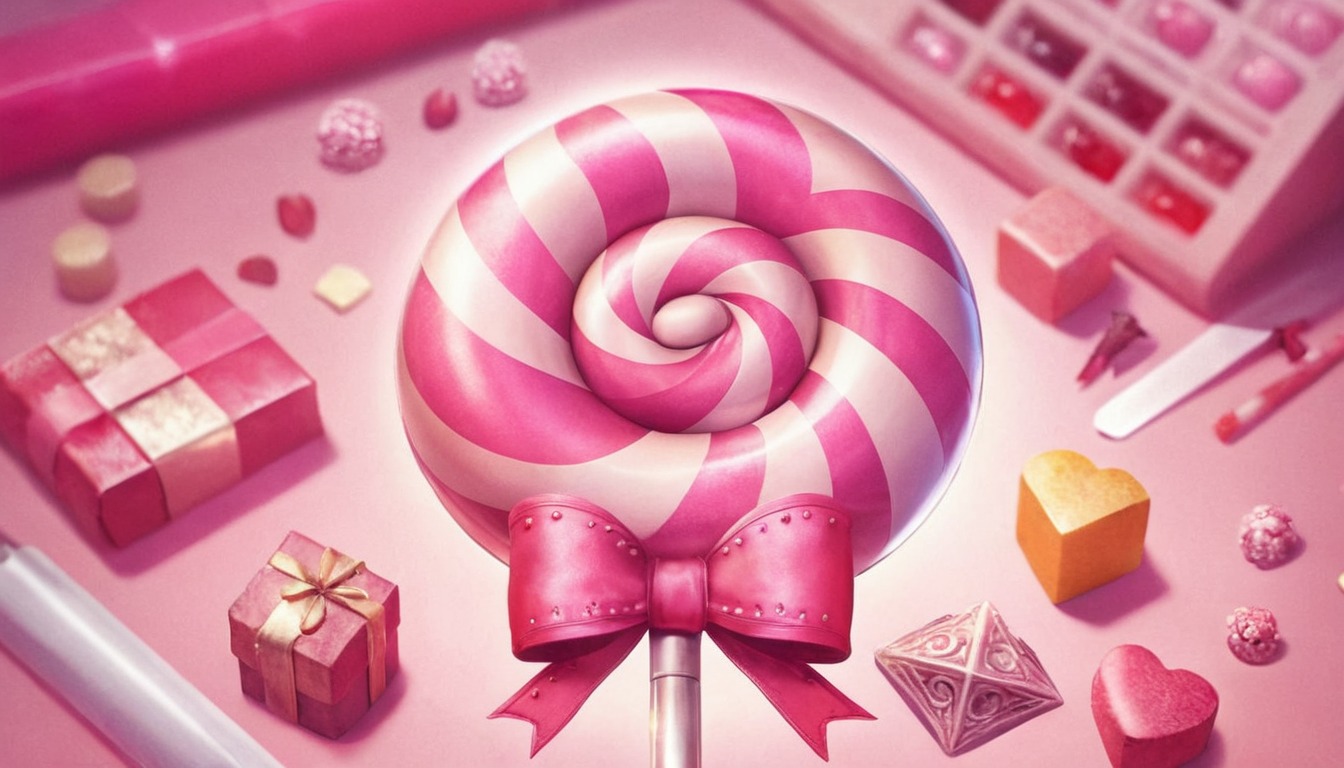 candy, closeup, lollipop, pink, sweets