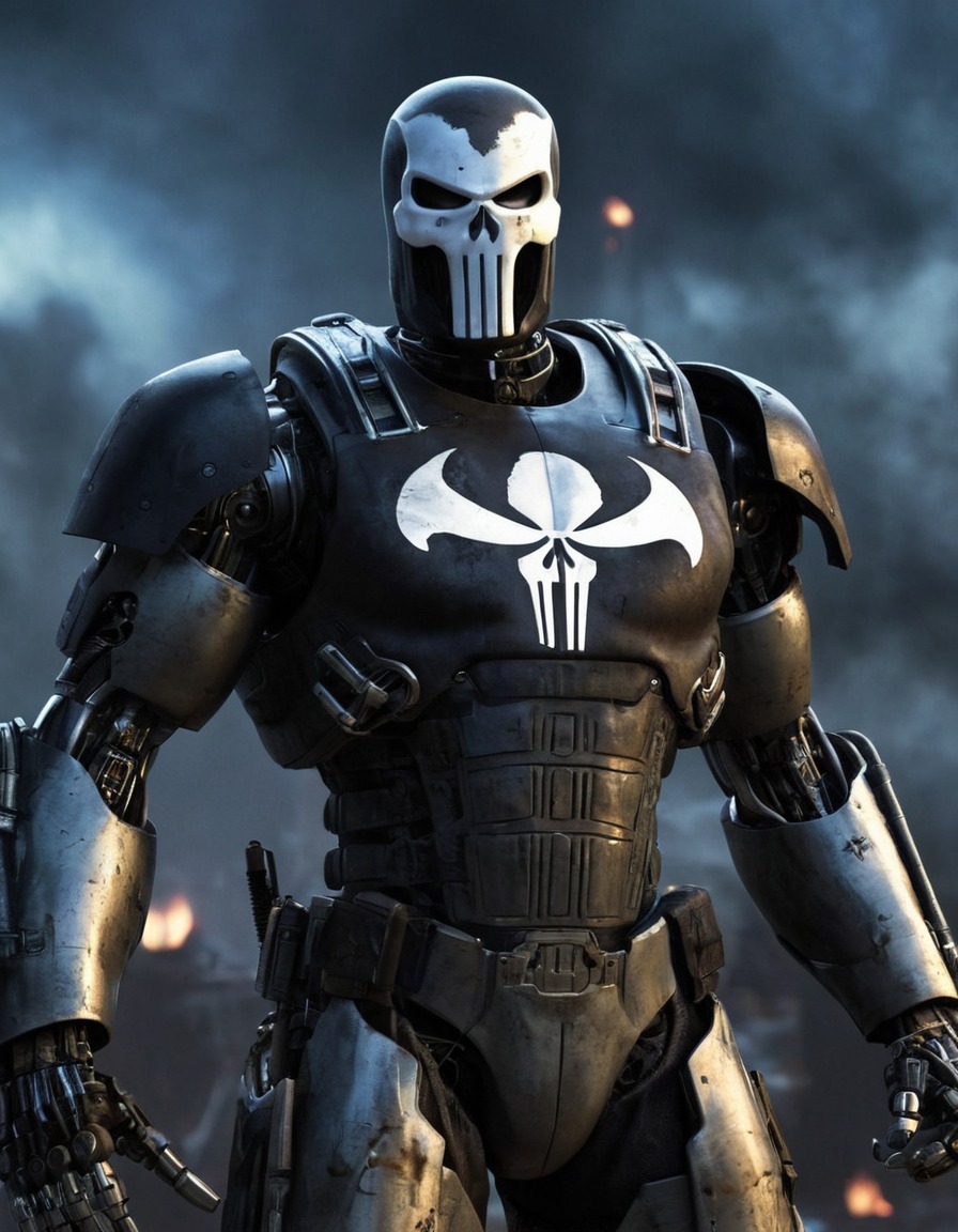 the punisher, robot, marvel, cybernetics, artificial intelligence