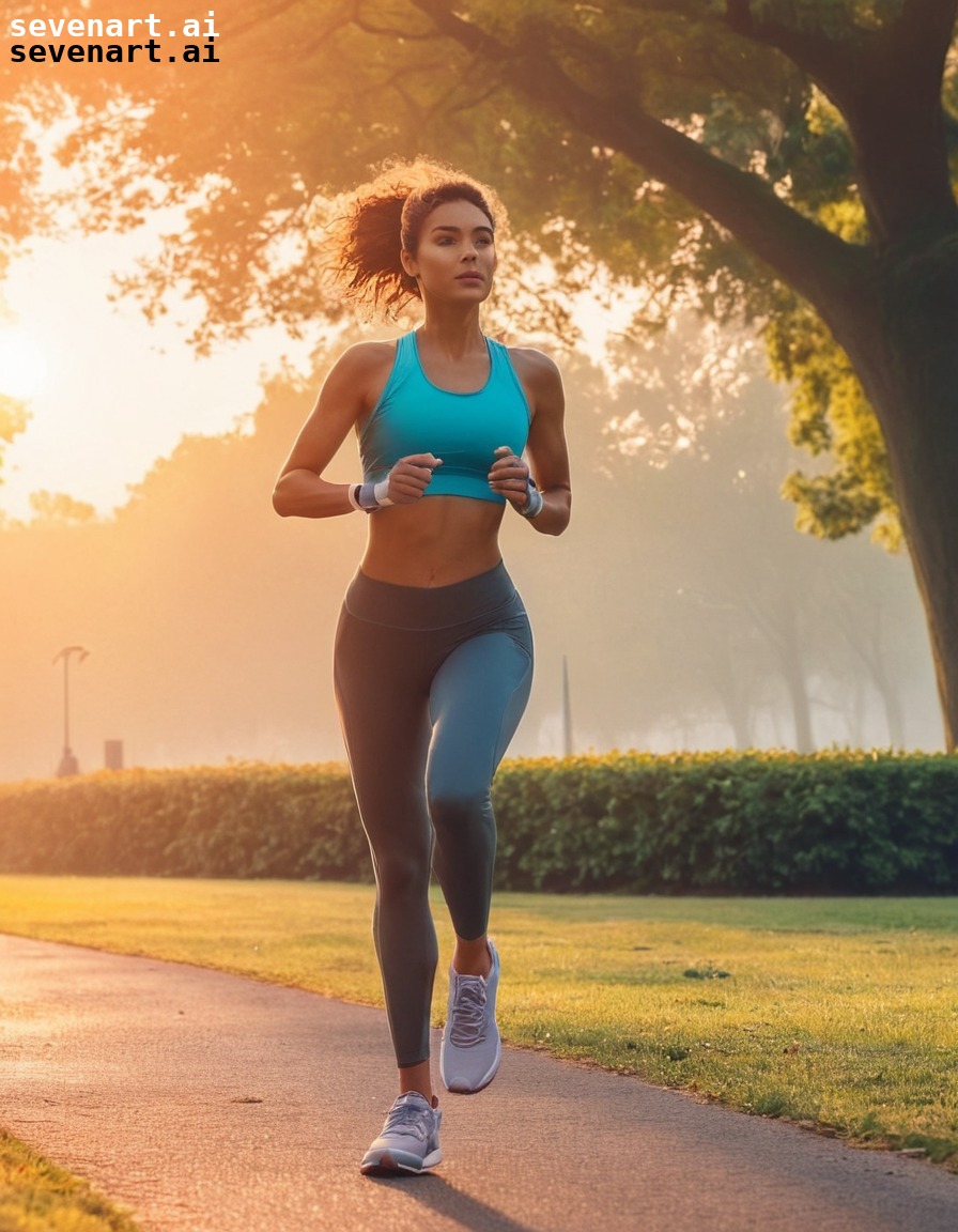 sportswoman, jogging, park, sunrise, wellness, woman sport, sport