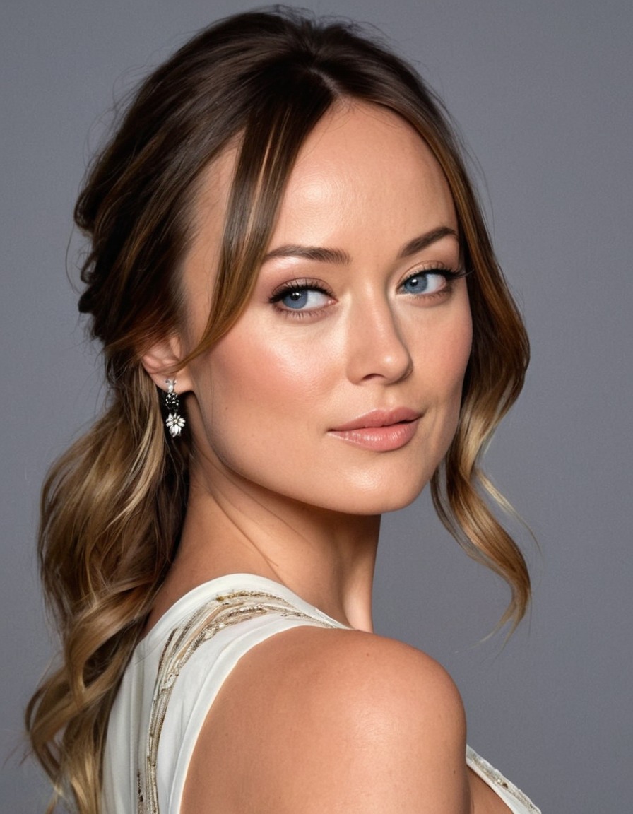 olivia wilde, portrait, art, actress, artist, painting