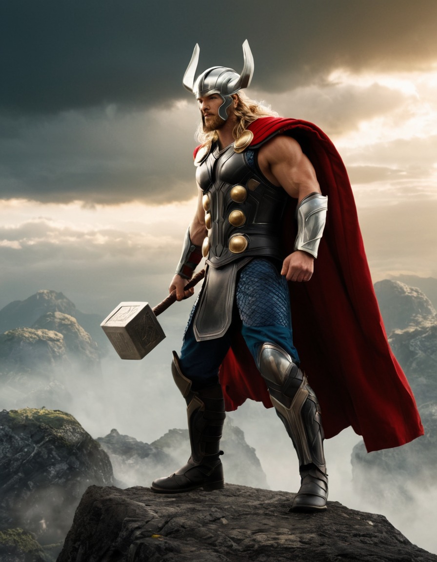 thor, epic, god, norse mythology, battle, superhero, marvel