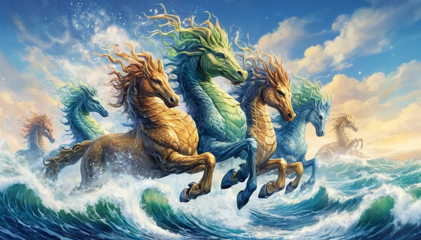 fantasyart, horse, sea, mythical, mythology, seahorse