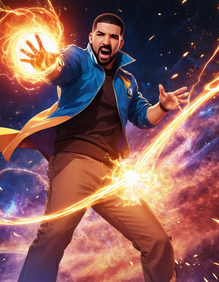 drake, anime, energy blast, fictional character