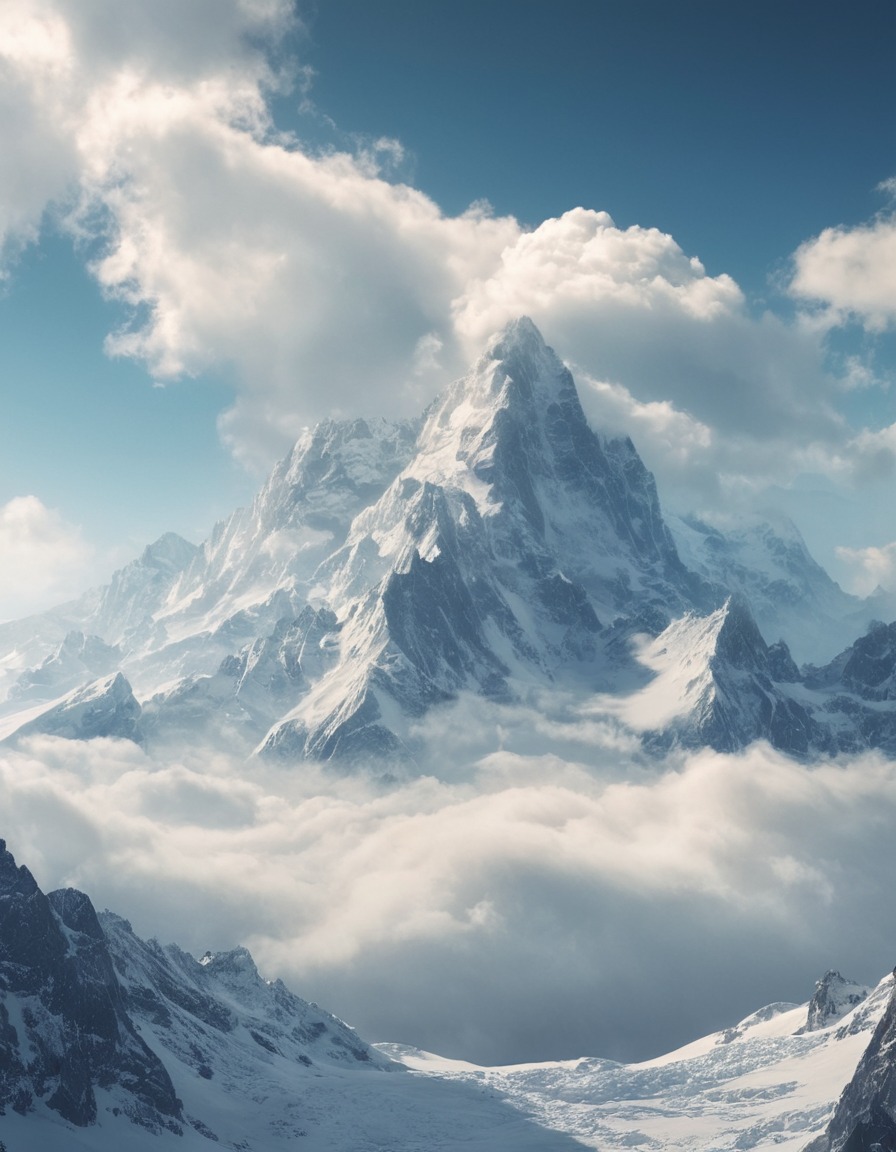 nature, breathtaking, majestic, clouds, mountains